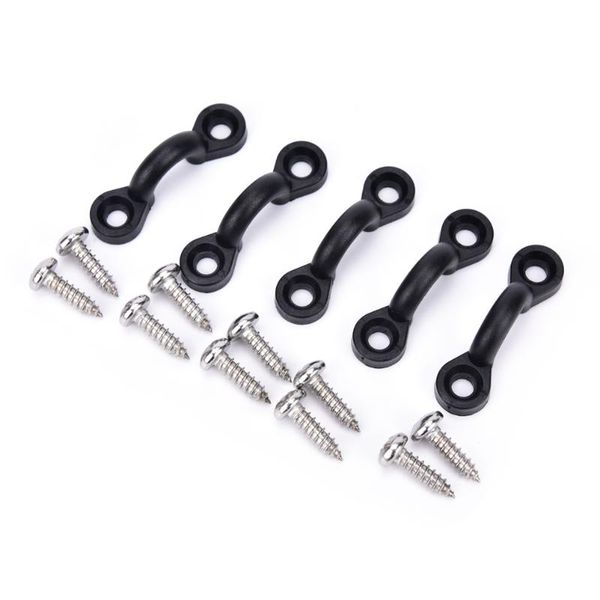 

10pcs nylon bungee deck loops tie down pad eye with screws for boat kayak rigging kit rafts/inflatable boats