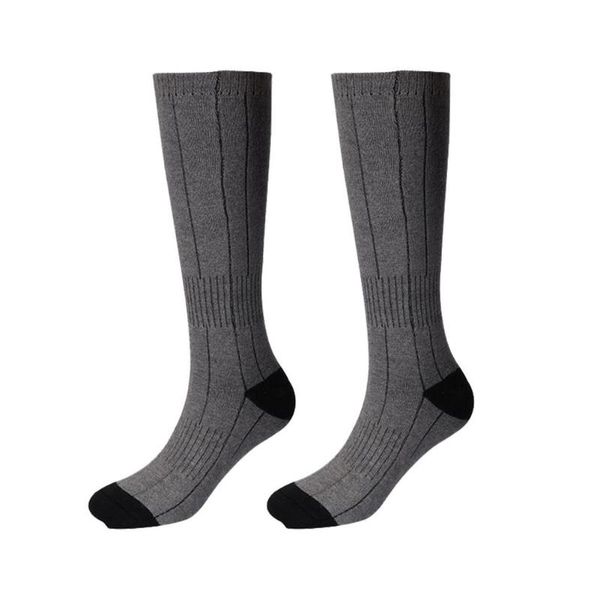 

sports socks electric heated usb charging winter warm, Black