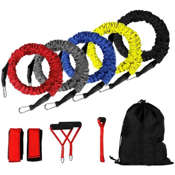 

resistance bands 11 piece set of stretcher tension belt latex rope i-type muscle training fitness equipment