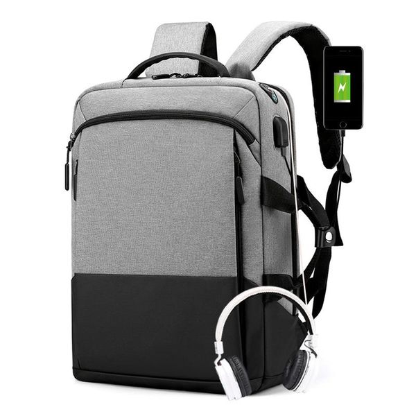

backpack weysfor vogue waterproof solid large men lapbag black man travel teenager bookbag oxford