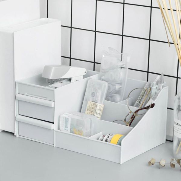 

large deskcosmetics skin care products jewelry makeup tools stationery plastic drawer sundries storage box boxes & bins