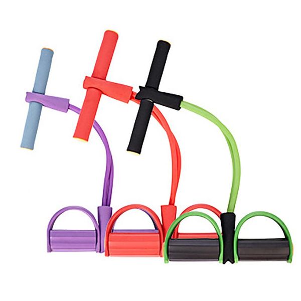 

2/4 share elastic pull ropes exerciser rower belly resistance band home gym sport training bands for fitness equipment