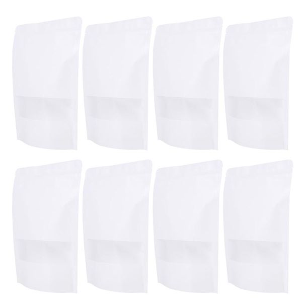 

gift wrap 20pcs useful food sealing bags sealed for packaging jewelry (white)