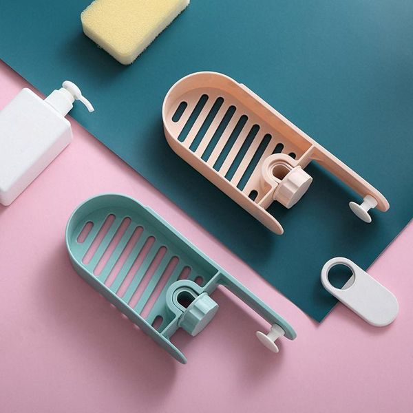 

hooks & rails 4 colors multifunction faucet rack shelf home kitchen punch rag sponge brush drain sink storage organizer household