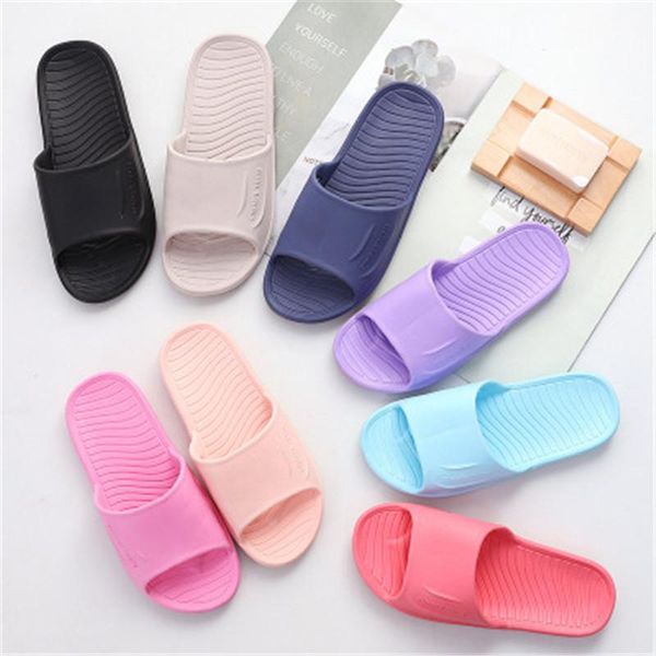 

slippers indoor home sandals bath non-slip soft bottom bathroom bathing men's and women's couple wear 5z, Black