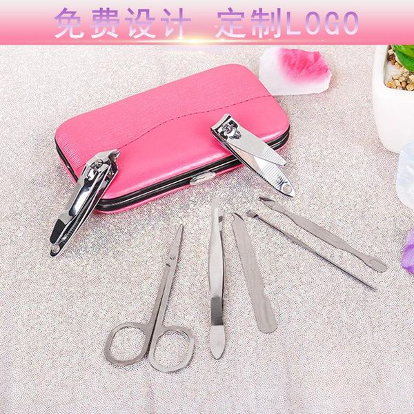 

pure color striped suit set beauty nail clippers manicure tools nails cut sets art kits