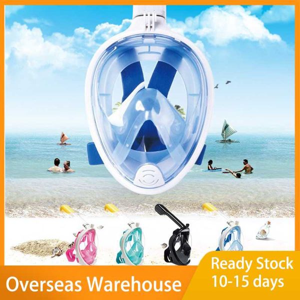 

colors scuba diving mask full face snorkeling underwater anti fog for swimming spearfishing dive respiratory masks