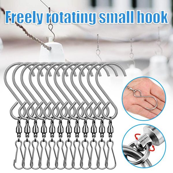 

hooks & rails swivel clip hanging stainless steel for wind spinners chimes crystal twisters party supply _wk