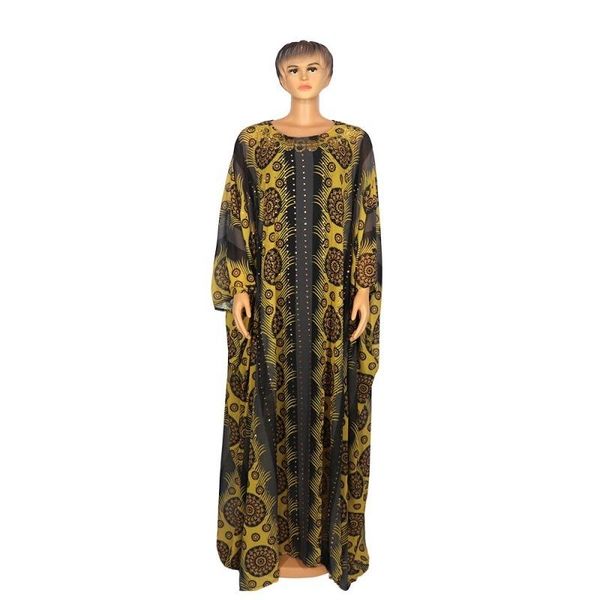 

ethnic clothing african dashiki dress chiffon muslim abaya hijab bazin maxi long gowns broder riche lady fairy dreams boubou robes dres, Red
