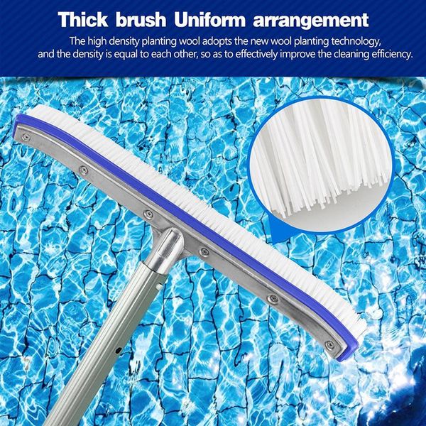 

pool & accessories 18" swimming brush spa tub pond algae wall cleaning equipment