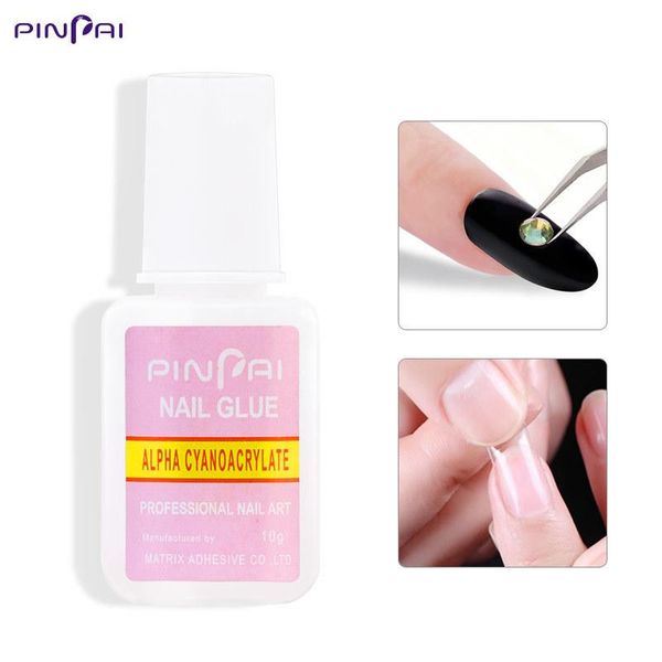 

nail gel 10g fast drying glue for false french tips acrylic art decoration adhesive rhinestone tool manicure, Red;pink