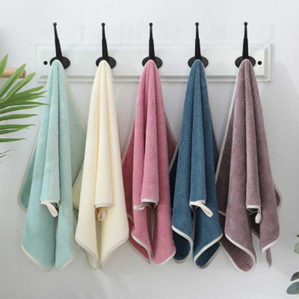 

towel microfiber absorbent thicker hand plush face for solid magic towels bathroom care 34x74cm 1pc