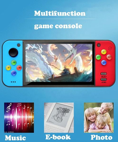 

128bit consola hd mp3/mp4 tft /music / video portable handheld game console for 8gb player players
