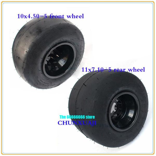 

motorcycle wheels & tires 5 inch karting tyre wheel diy four go kart atv utv buggy quad 10x4.50-5 front or 11x7.10-5 rear tire