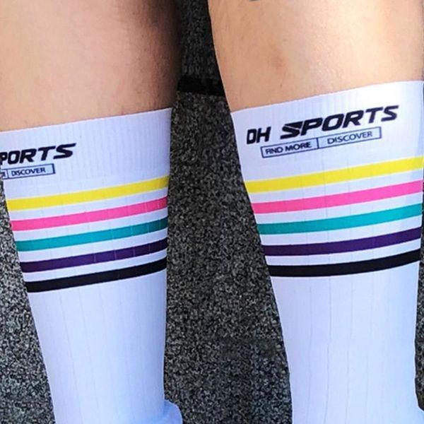 

cycling sports socks outdoor summer breathable exercise sweat-absorbent fitness e0l7, Black