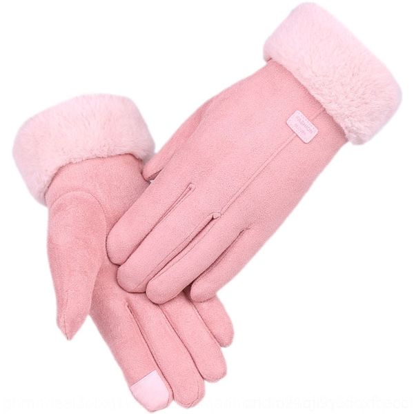 

VmGV suede mittens for women autumn wter suede for women in autumn and gloves and gloves winter, Blue;gray