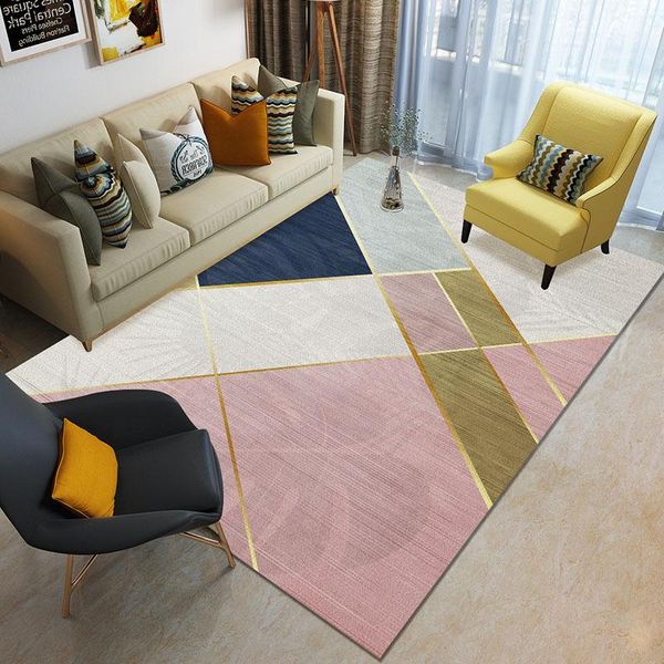 

carpets modern geometric polyester carpet living room bedroom rectangular floor mat coffee table sofa home bathroom anti-slip