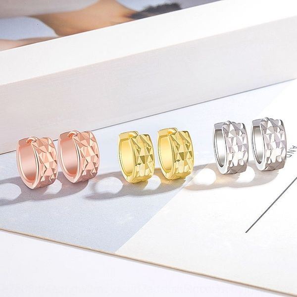 

kFz korean drama and love's forced landing sun yizhen same earrings li zhenghe stud cut face earrings jewelry, Golden;silver