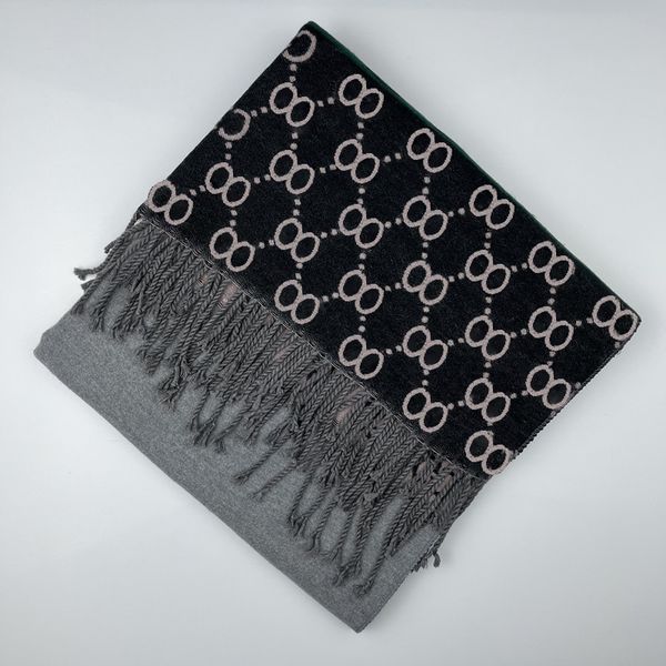 

autumn winter scarf fashion luxury women scarf silk warm high designer scarf style accessories simple retro, Blue;gray