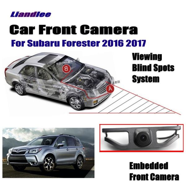 

car rear view cameras& parking sensors front logo grill camera for forester 2021 not reverse rearview wide angle