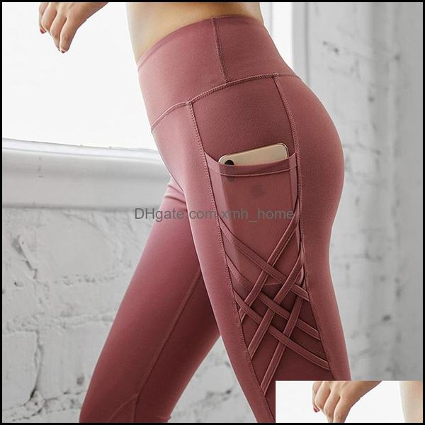 

yoga exercise wear athletic outdoor apparel sports & outdoorsyoga outfits zhangyunuo side pocket leggings women spotes high waist pant fitne, White;red