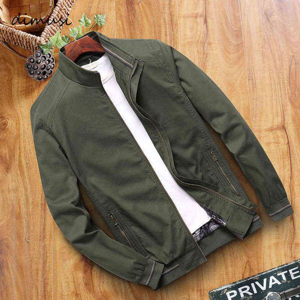 

dimusi autumn mens bomber jackets casual male slim fit business jacket mens outwear windbreaker military baseball coats clothing y1122, Black;brown
