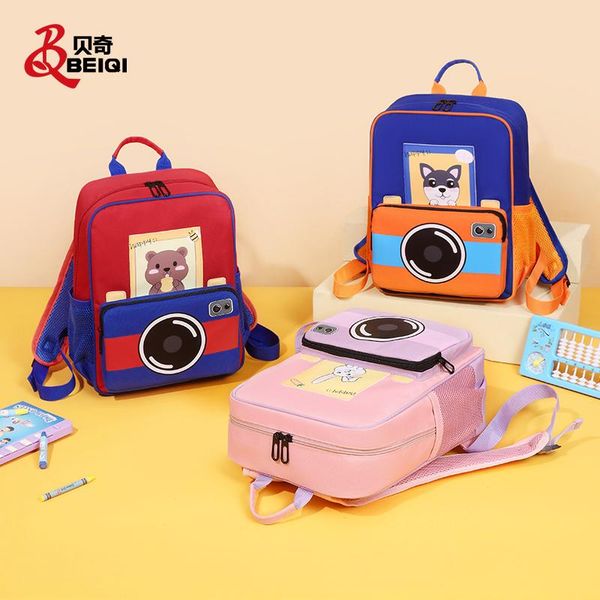 

thermal transfer print cute cartoon animal camera design toddler kids mini casual shopping travel bag kindergaten backpack school bags
