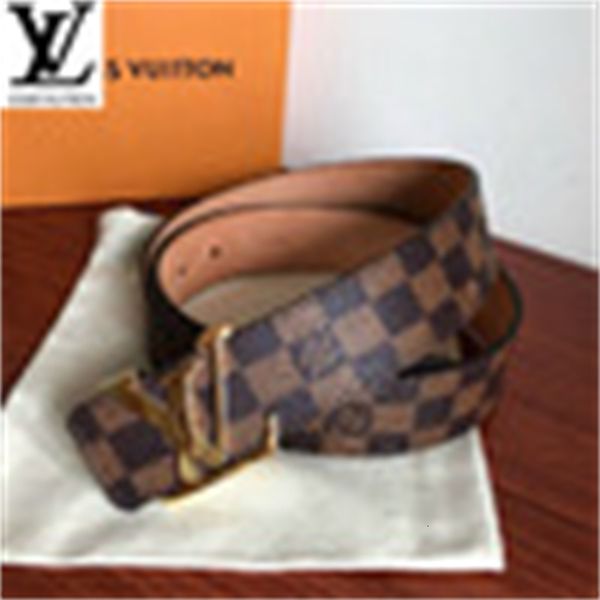 

brand designer luxury belt metal letter buckle classic plaid men's simple authentic official mens belts for men women belt with box, Silver