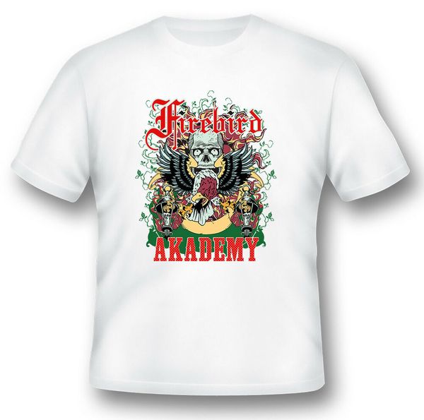 

firebird academy phoenix 335 black or white tee, White;black