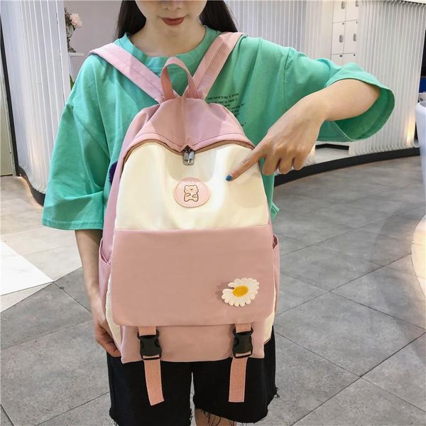 

backpack 2021 student bag small daisy female leisure college style trend travel