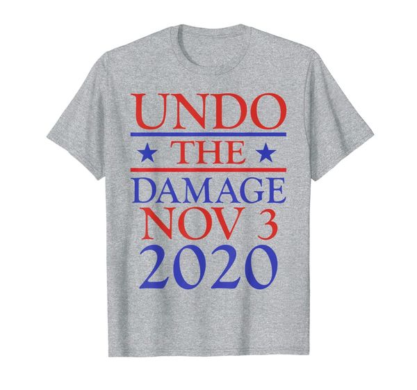 

undo the damage 2020 t-shirt, White;black