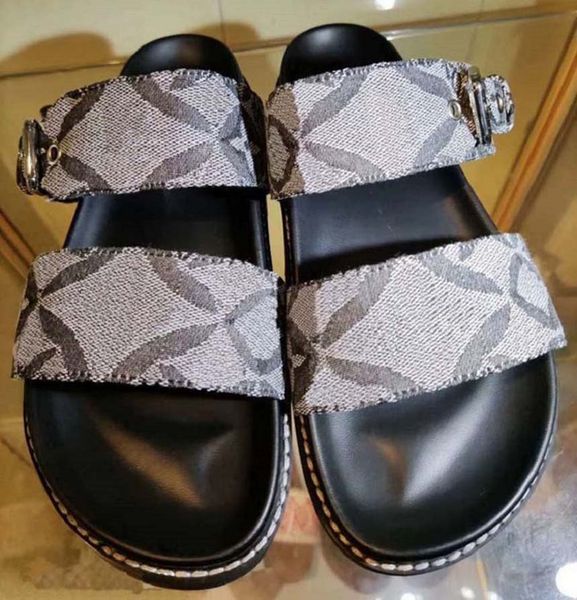 

women shoes rubber slipper sandals summer beach outdoor cool slippers fashion wide lady household slide flat flip flops with box home011 012, Black