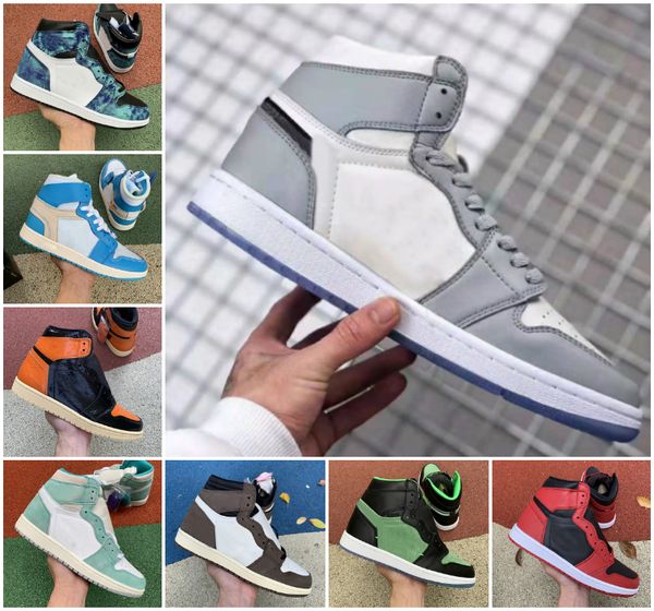 

high 1 1s basketball shoes men women new love tie dye og bio hack blue unc patent red white chicago black royal twist green toe designers