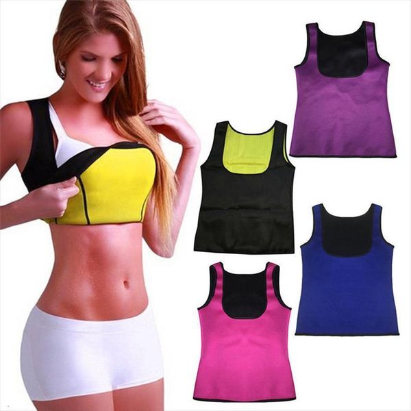 

neoprene body shaper slimming waist womens tanks slim belt vest top, White