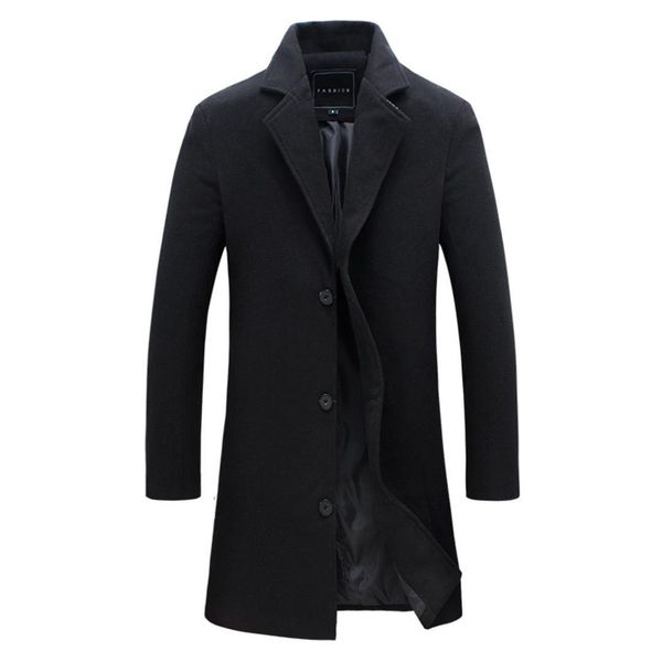 

new red blends wool men casual trench coat design plus size 5xl slim fit office suit jackets1, Tan;black