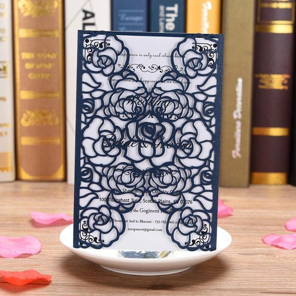 

greeting cards happy birthday card pearl paper floral wedding invitations with blank inner sheet for birthd