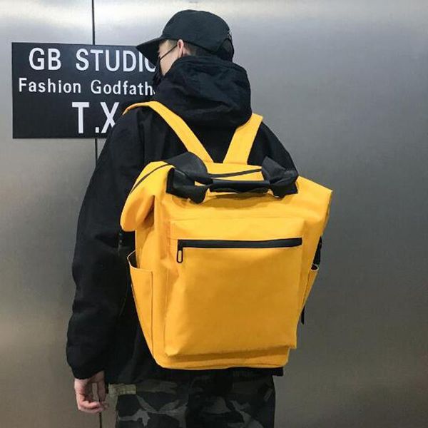 

backpack large capacity oxford cloth backpacks casual men dual-use women lapbag travel rucksack mochila