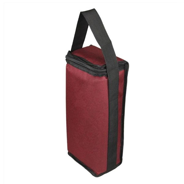 

portable wine two-compartment insulation bag two-bottle red cold-proof ice pack household storage tools bags