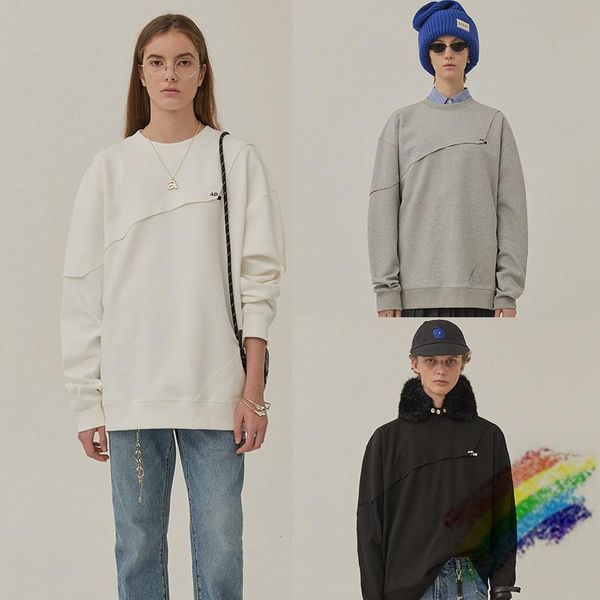 

men's hoodies & sweatshirts sewing crumple ader error men women adererror hoodie 1:1 cotton embroidery small logo back z-stitch, Black
