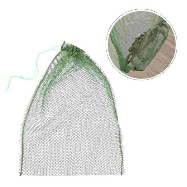 

fishing accessories 3pcs fish net mesh bags catch bag outdoor tools (random color)