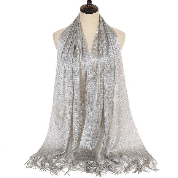 

scarves woman tassels crinkle hijab scarf glitter party clothes accessories turban shiny muslim veil islamic headscarf 2021, Blue;gray