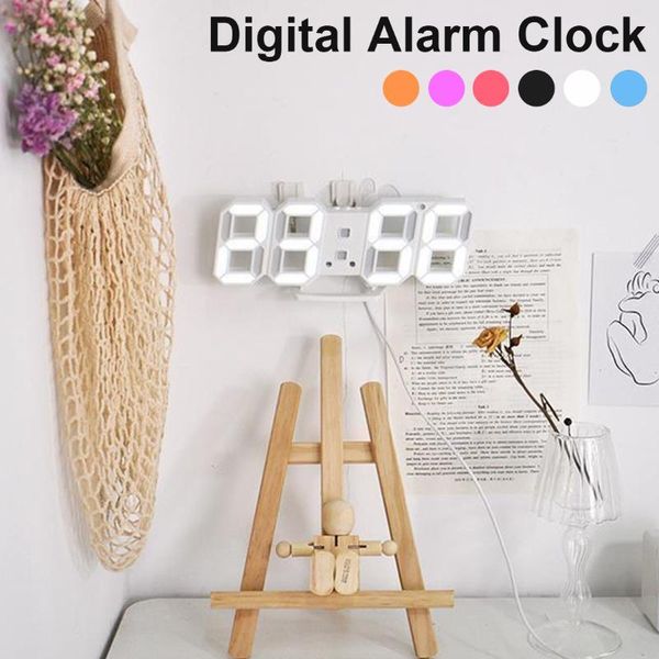 

desk & table clocks led digital wall clock alarm date temperature automatic backlight deskhome decoration stand hang wholesale