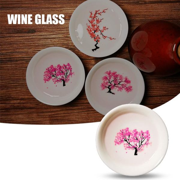 

mugs magic sakura cherry/plum/peach blossom sake cup color changing with ice/ water ceramic for restaurant household hug