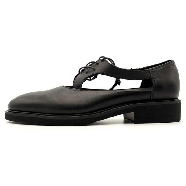 

sandals british gentlemen office work genuine leather summer handmade mens lace up block heels hollow out wedding dress shoes, Black