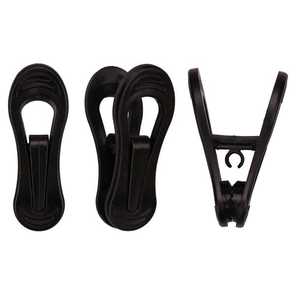 

clothing & wardrobe storage 60pcs black plastic hanger clips pinch grip for use with slim-line clothes finger washing line laundry pegs