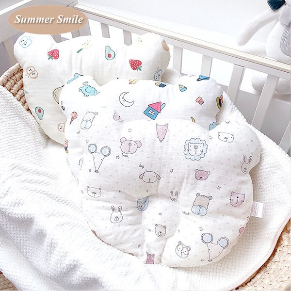 

Newborn Baby Shaping Pillow Anti-roll Pillow Headrest High Quality Cotton Gauze Soft Fabric Sleep Positioners Baby Beddings, Red