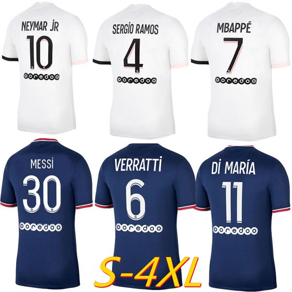 

s-4xl messi mbappe hakimi sergio ramos wijnaldum soccer jersey home away 21 22 maillots football shirt 2021 2022 men + kids kit uniform enfa, Black;yellow