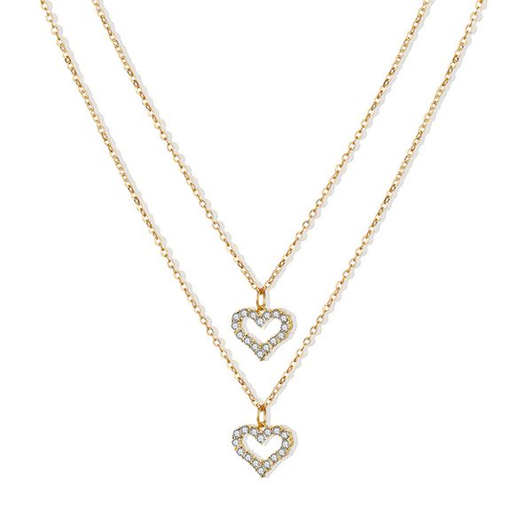 

fashion love heart pendant necklaces women jewelry small heart necklace gift for mom wife, Silver