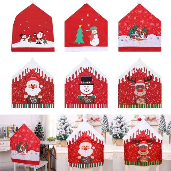 

chair covers christmas cloth cover santa claus merry decorations for home table decoration accessories gifts