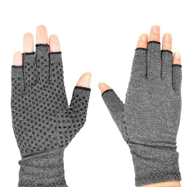

wrist support arthritis gloves rheumatoid compression hand glove for magnetic anti health osteoarthrit therapy, Black;red